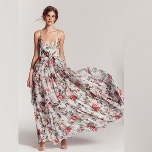 Free People Fame & Partners Maxi Floral Gown